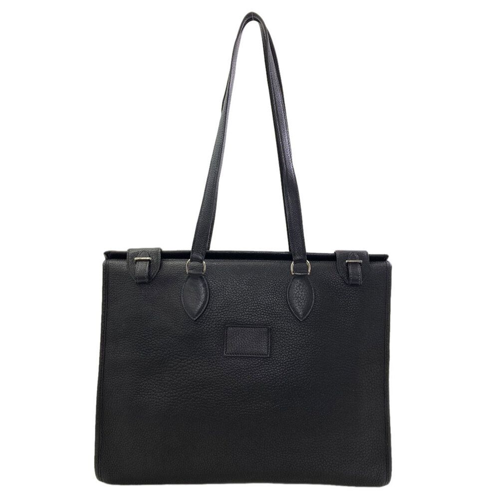 Hermes Cabas 40 Tote Bag, Silver Hardware, Calfskin, Women's